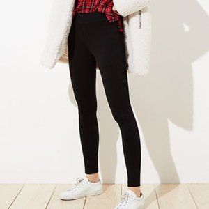 LOFT Black Ponte Leggings